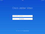Jabber Video for iPad Eternally Checking