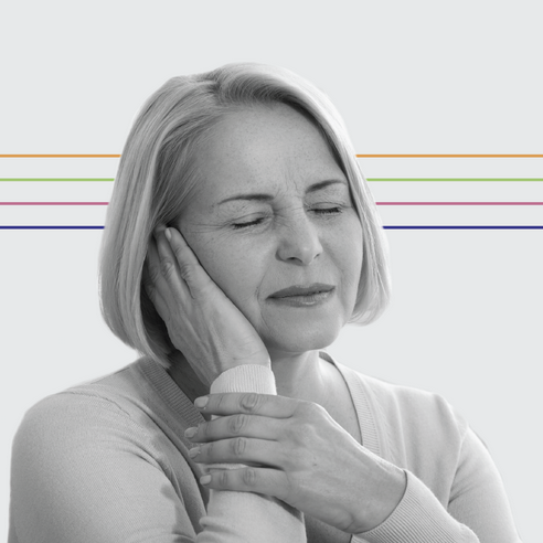 woman showing signs of pain